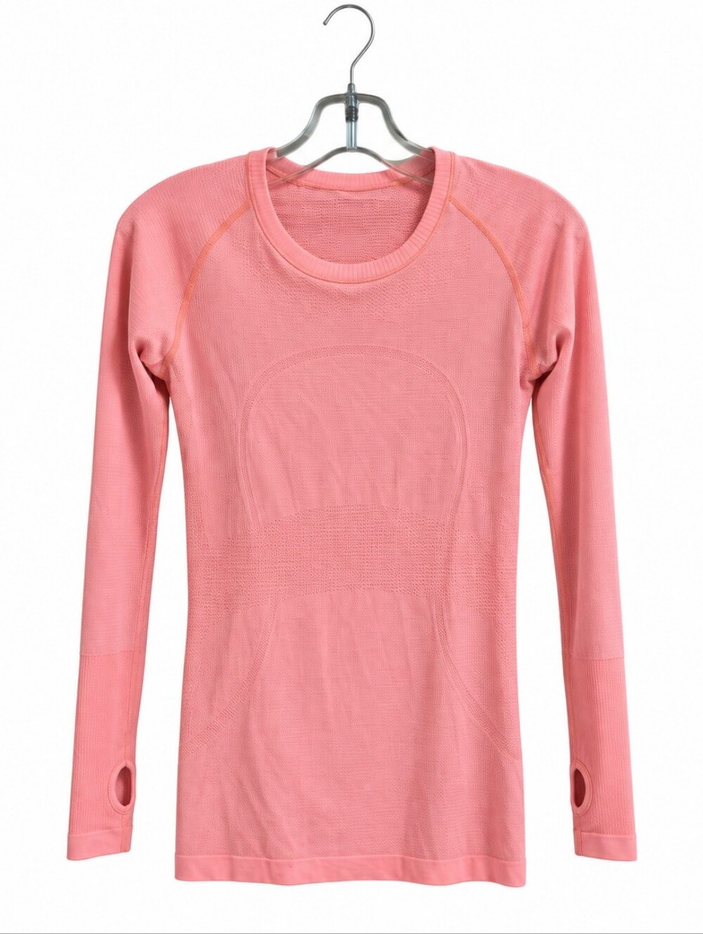 Lululemon Swiftly Tech Long Sleeve Shirt Women’s Coral Pink Thumbholes Running